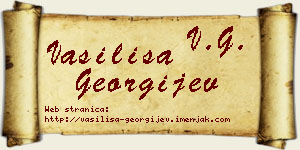 Vasilisa Georgijev vizit kartica